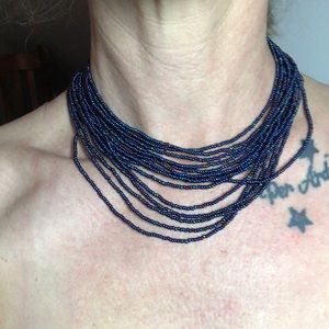 Hand Beaded Necklace Bracelet Set